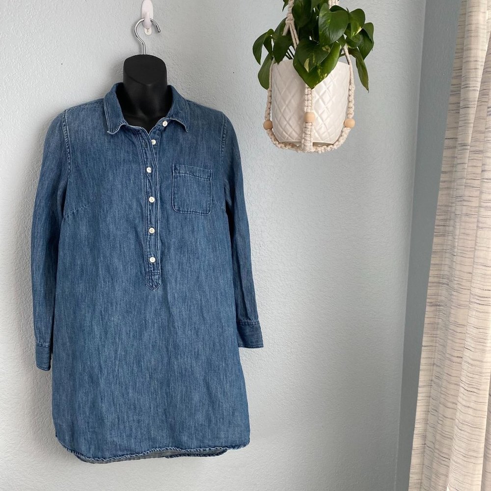 COPY - J. Crew Women's Chambray Shirt Dress 10
